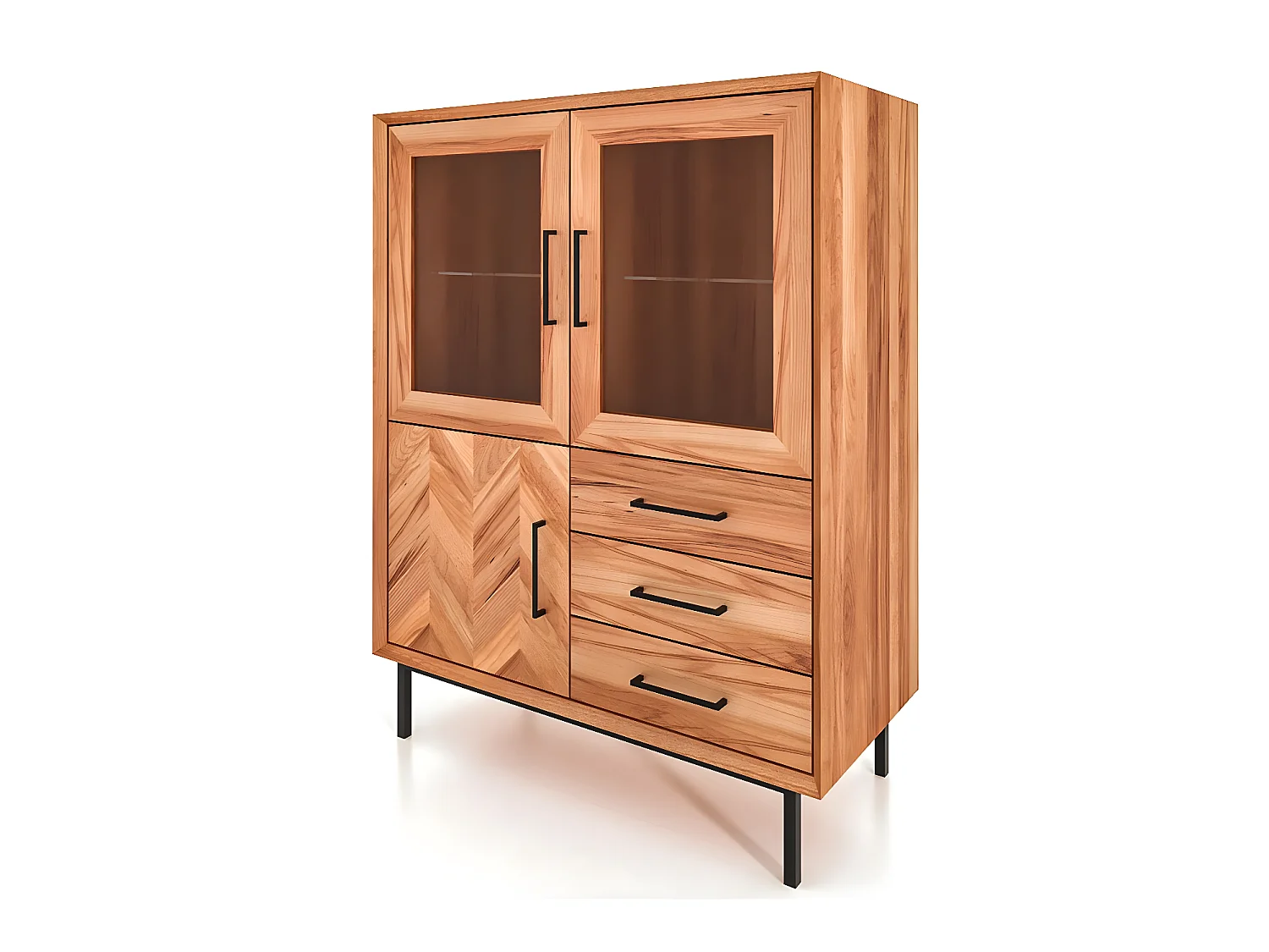 ABIES - Kommode 100% aus massivem Holz aus Kernbuche, naturgeölt