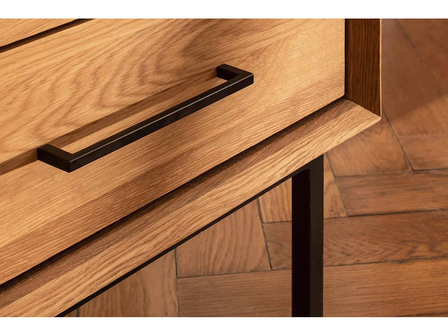 ABIES - Regall aus massivem Holz aus Wiledeiche, naturgeölt