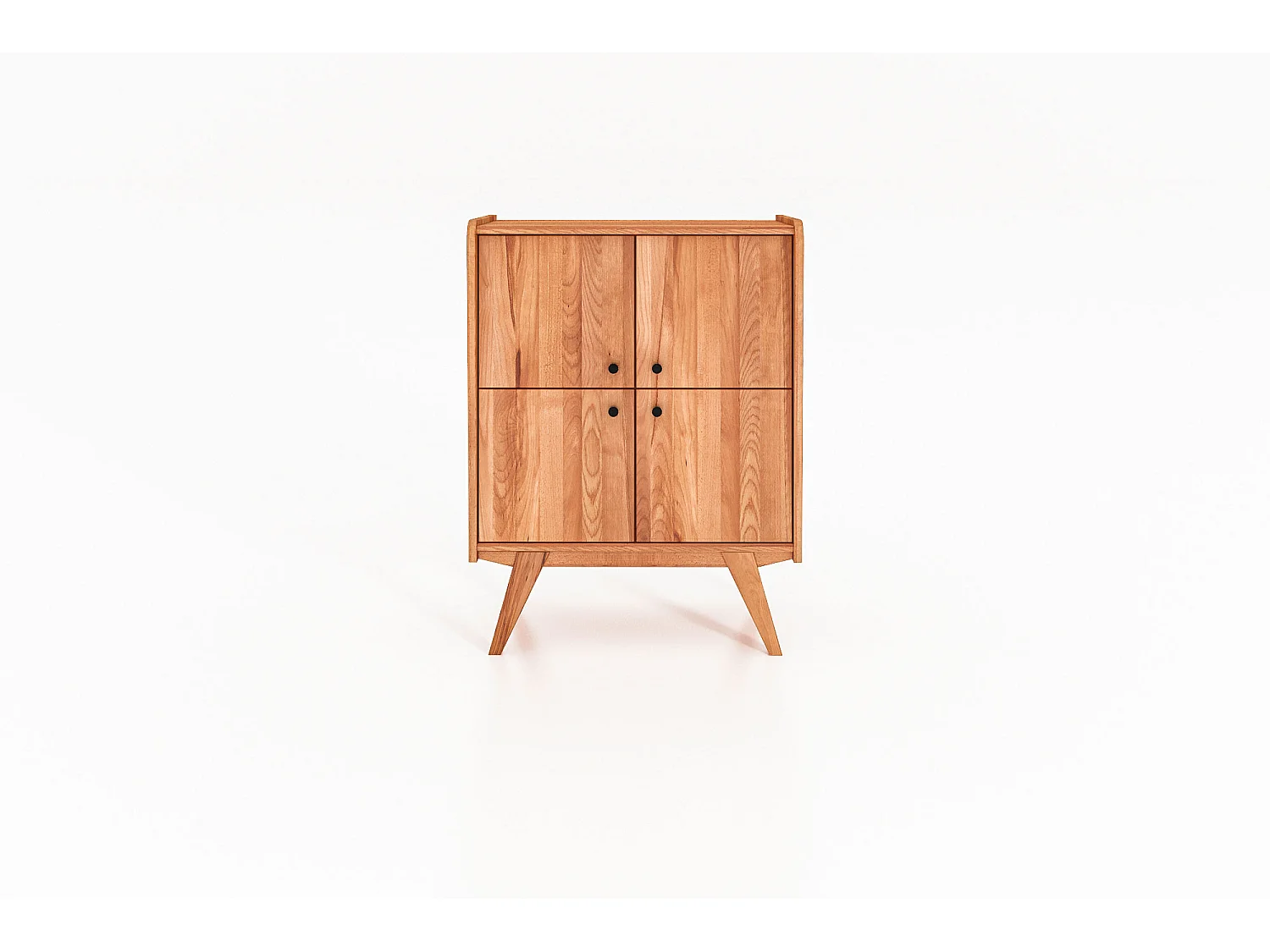 RETRO - Kommode 100% aus massivem Holz aus Kernbuche, naturgeölt