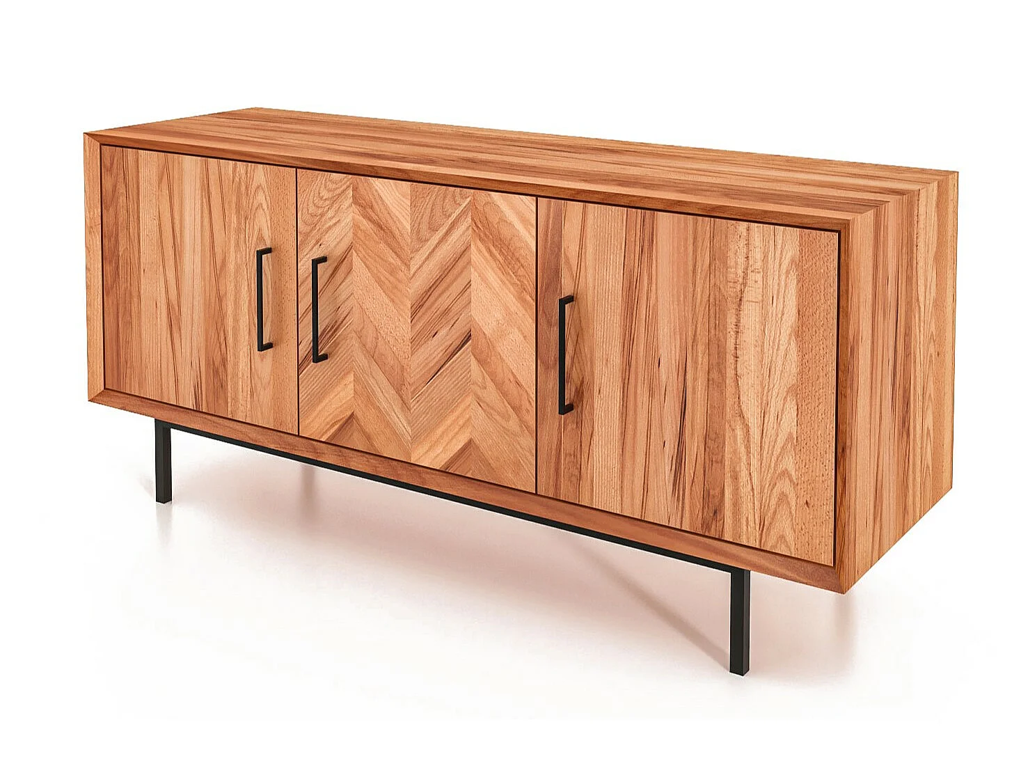 ABIES - Kommode 100% aus massivem Holz aus Kernbuche, naturgeölt