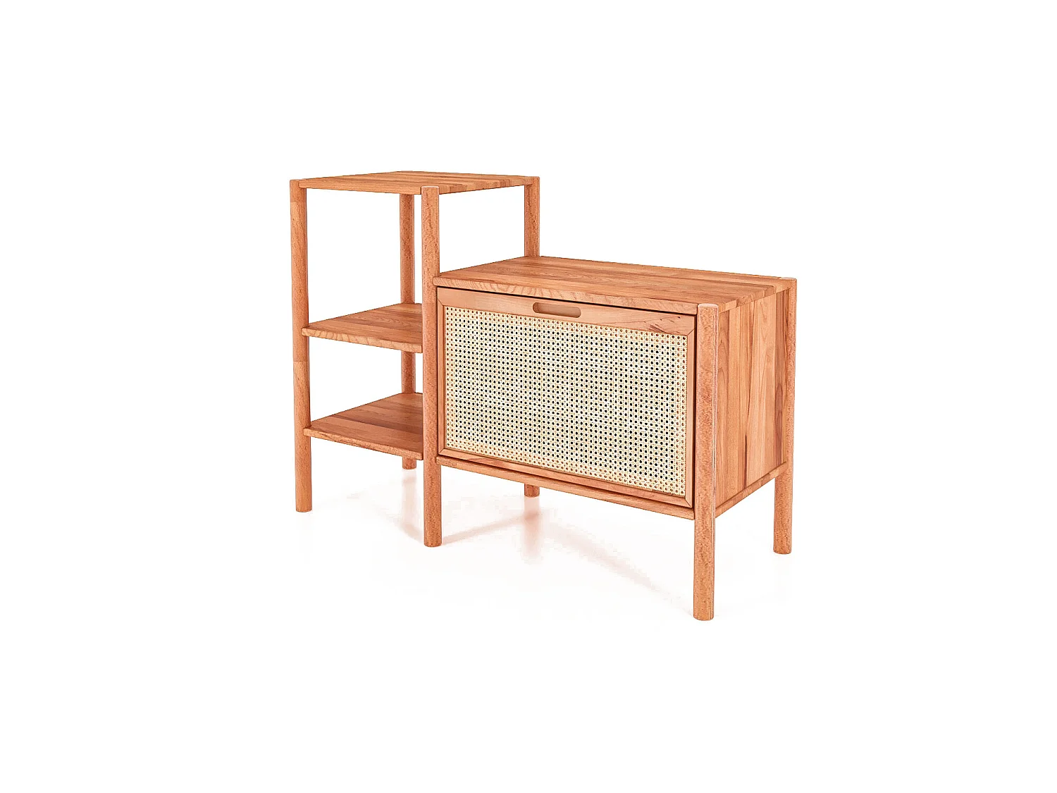 POLA - Regall aus massivem Holz aus Kernbuche, naturgeölt