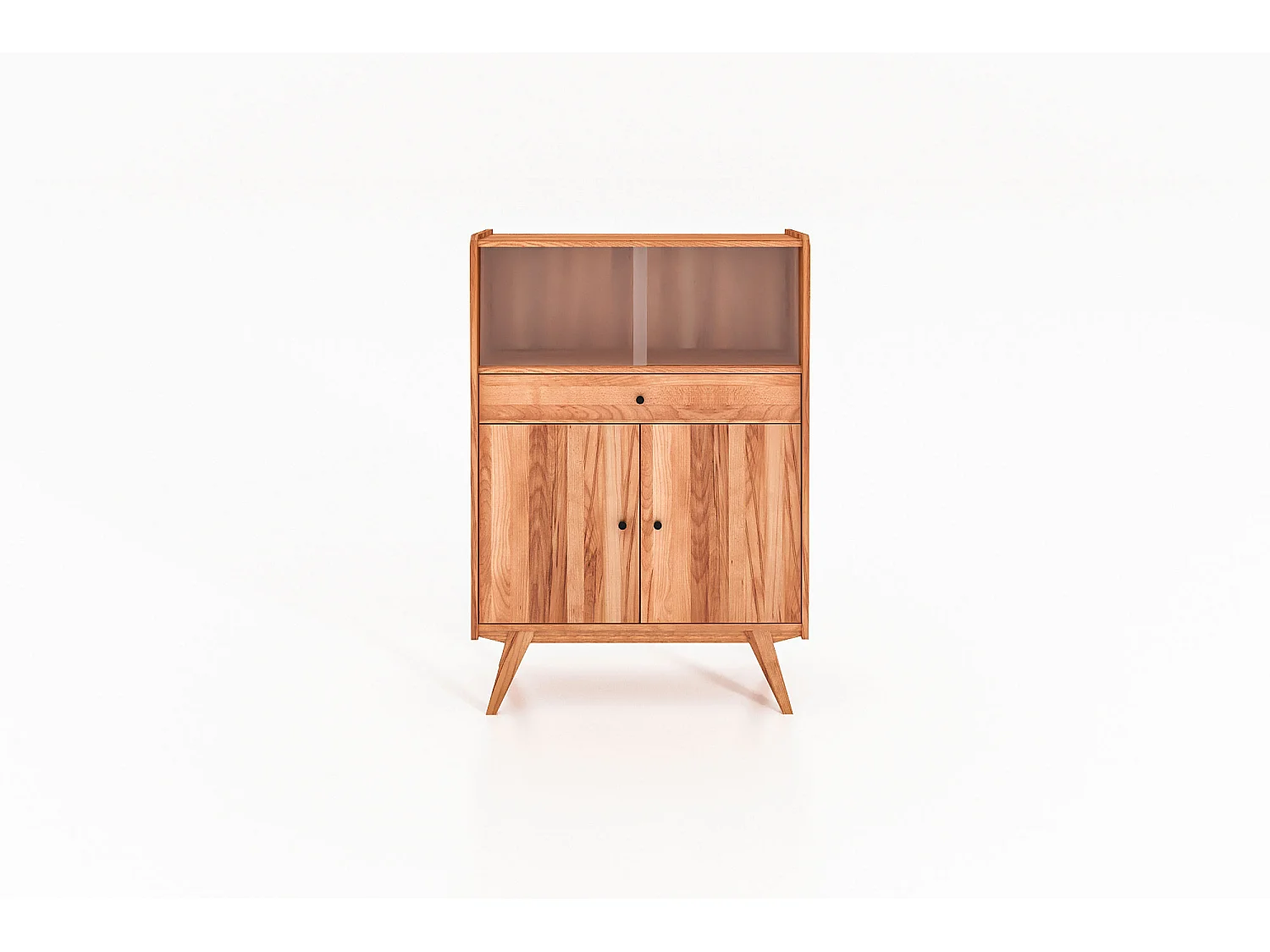 RETRO - Kommode 100% aus massivem Holz aus Kernbuche, naturgeölt