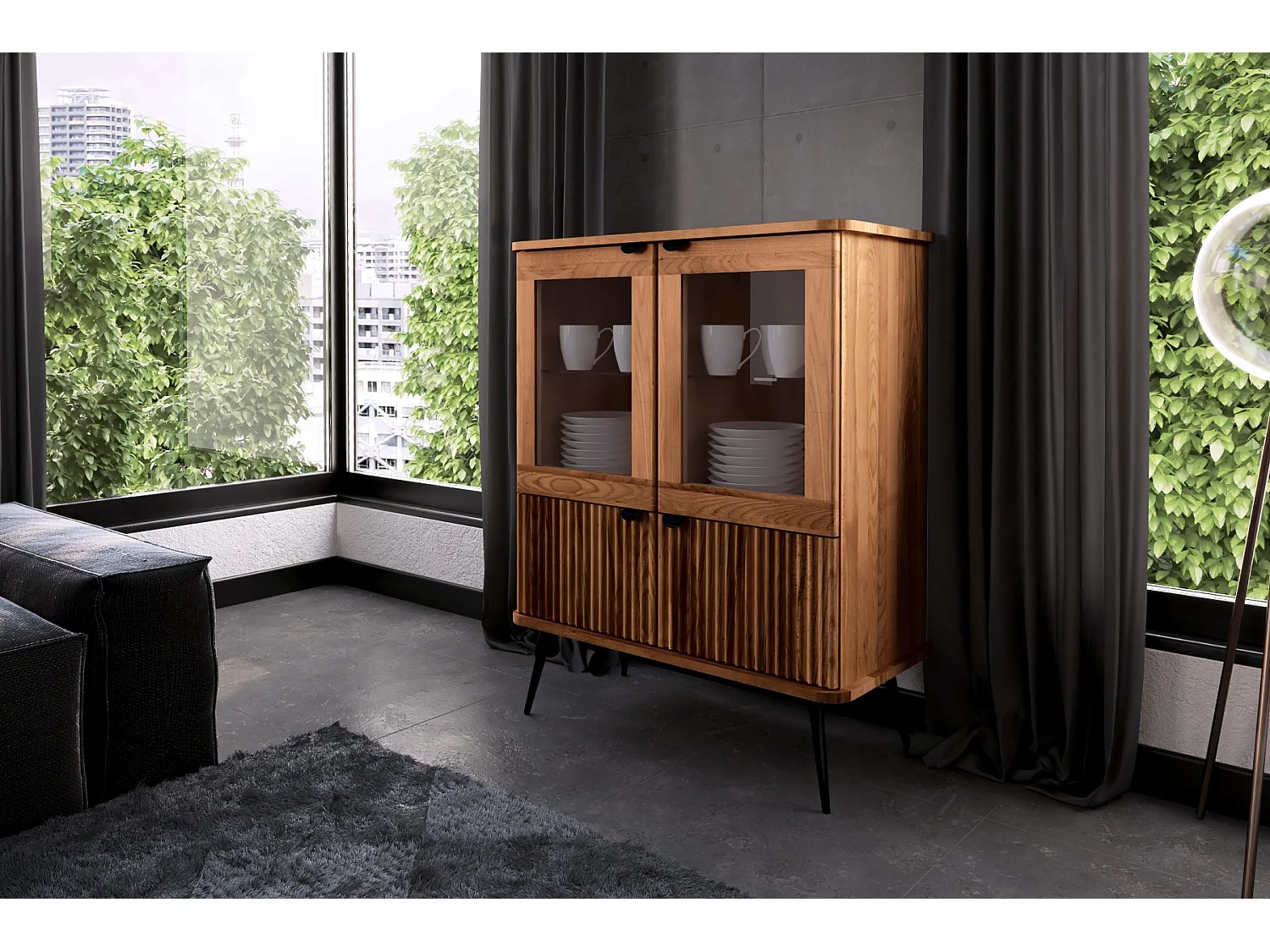 KULA - Kommode 100% aus massivem Holz aus Kernbuche, naturgeölt