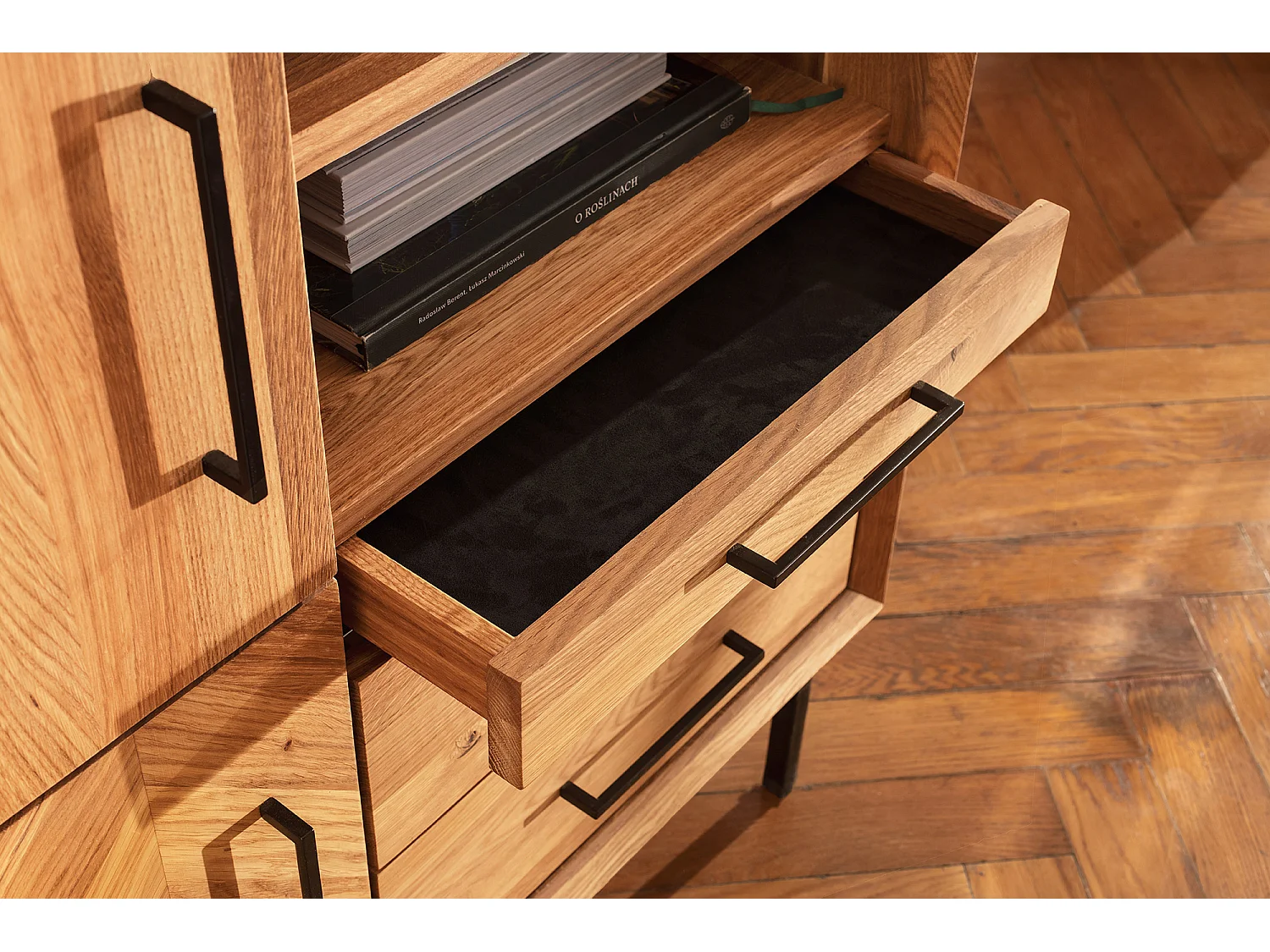 ABIES - Kommode 100% aus massivem Holz aus Wildeiche, naturgeölt