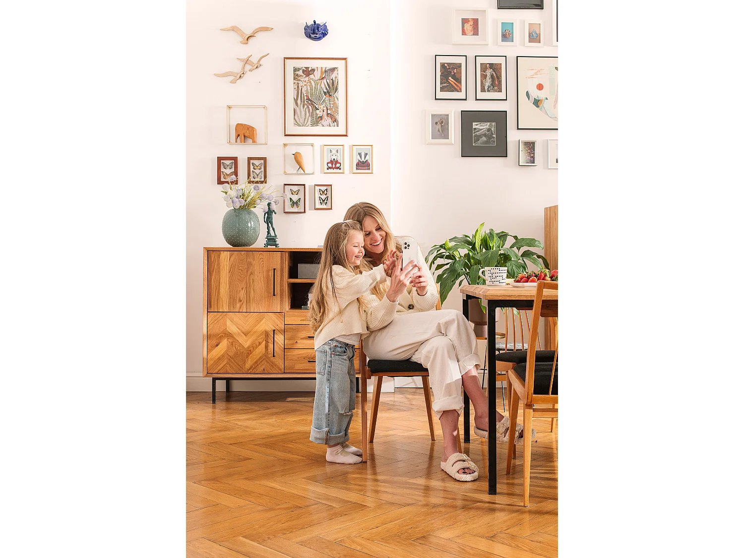 ABIES - Kommode 100% aus massivem Holz aus Wildeiche, naturgeölt