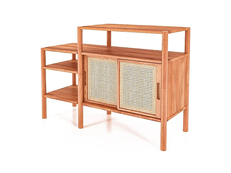 POLA - Regall aus massivem Holz aus Kernbuche, naturgeölt