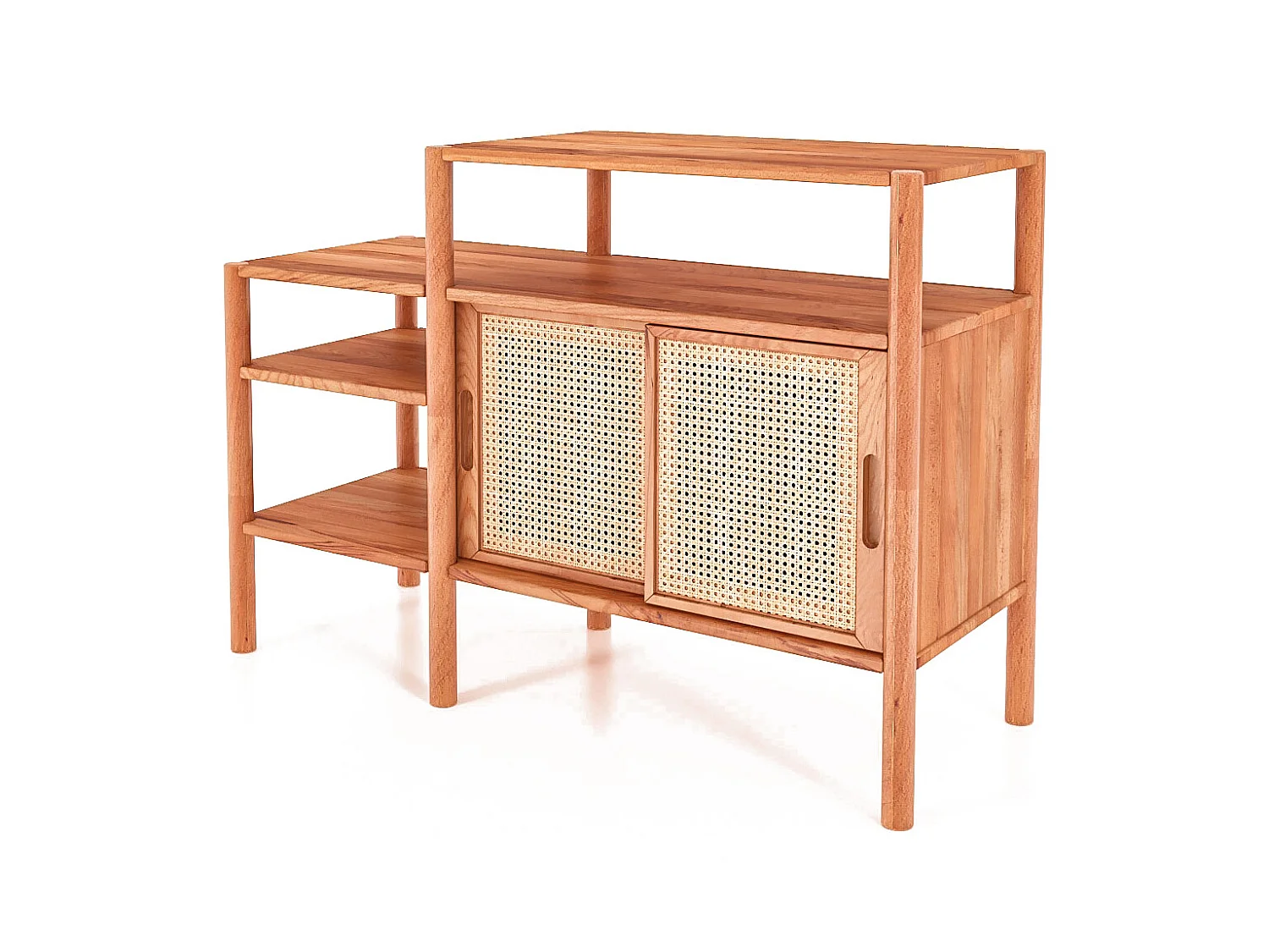 POLA - Regall aus massivem Holz aus Kernbuche, naturgeölt