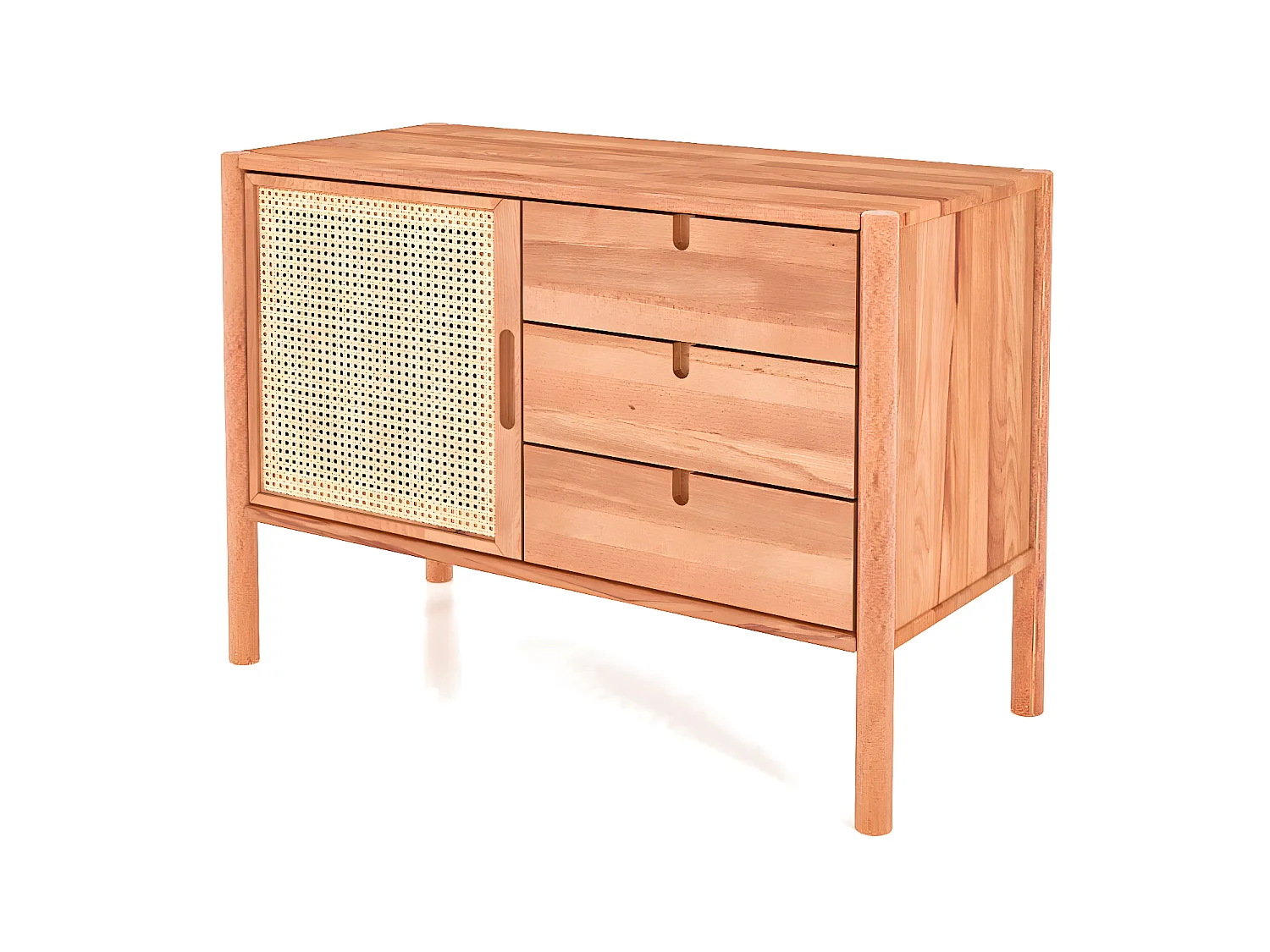 POLA - Kommode 100% aus massivem Holz aus Kernbuche, naturgeölt