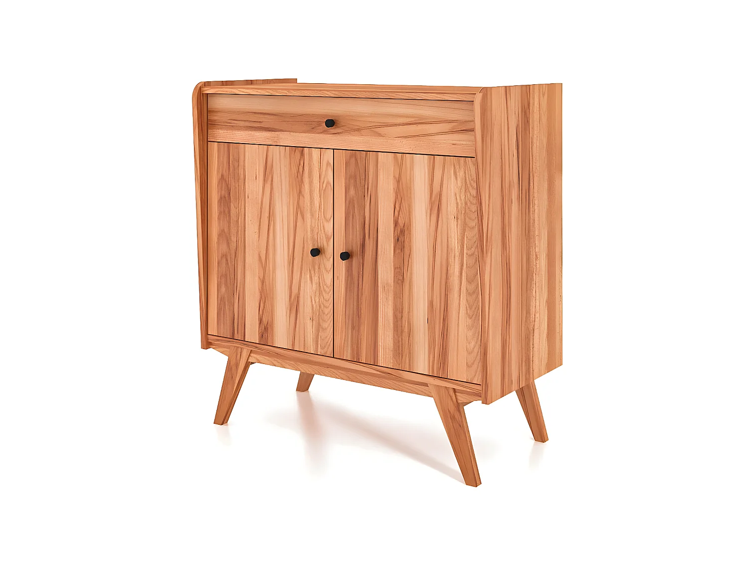 RETRO - Kommode 100% aus massivem Holz aus Kernbuche, naturgeölt