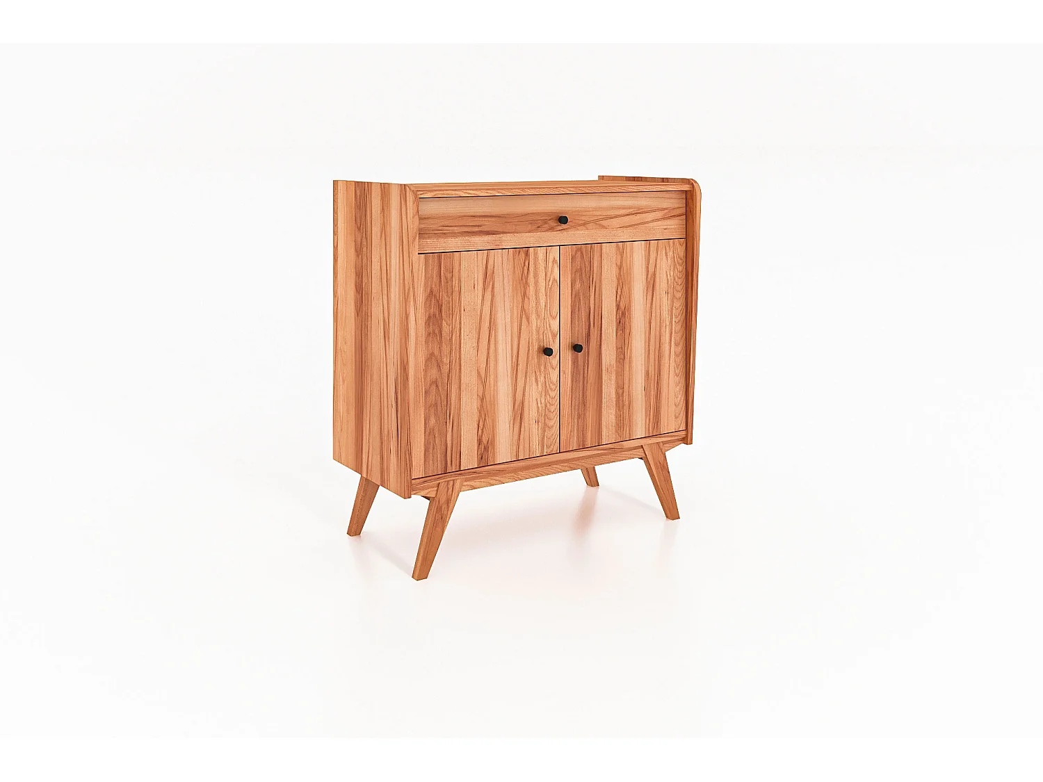 RETRO - Kommode 100% aus massivem Holz aus Kernbuche, naturgeölt