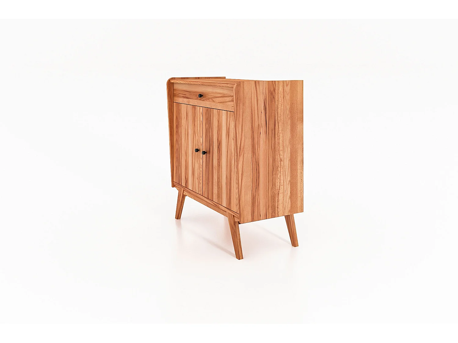 RETRO - Kommode 100% aus massivem Holz aus Kernbuche, naturgeölt