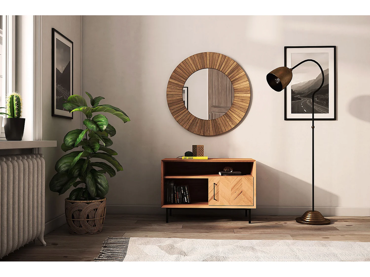 ABIES - Kommode 100% aus massivem Holz aus Kernbuche, naturgeölt