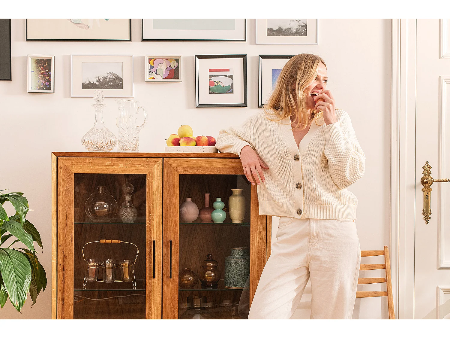 ABIES - Kommode 100% aus massivem Holz aus Wildeiche, naturgeölt