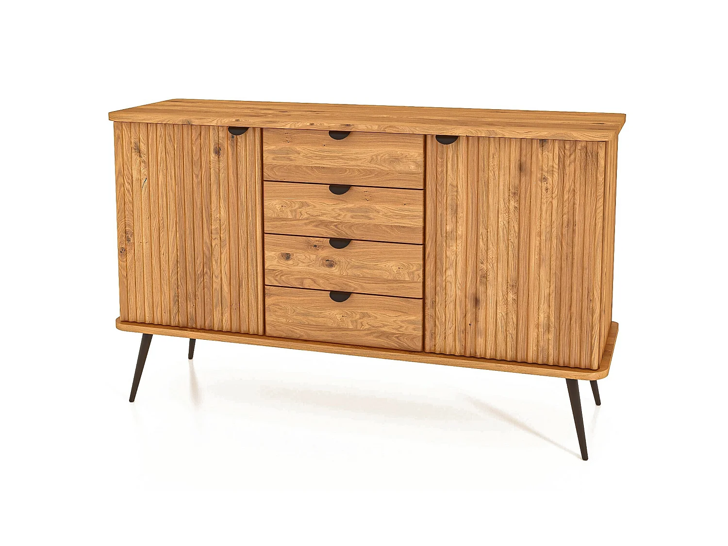 KULA - Kommode 100% aus massivem Holz aus Wildeiche, naturgeölt