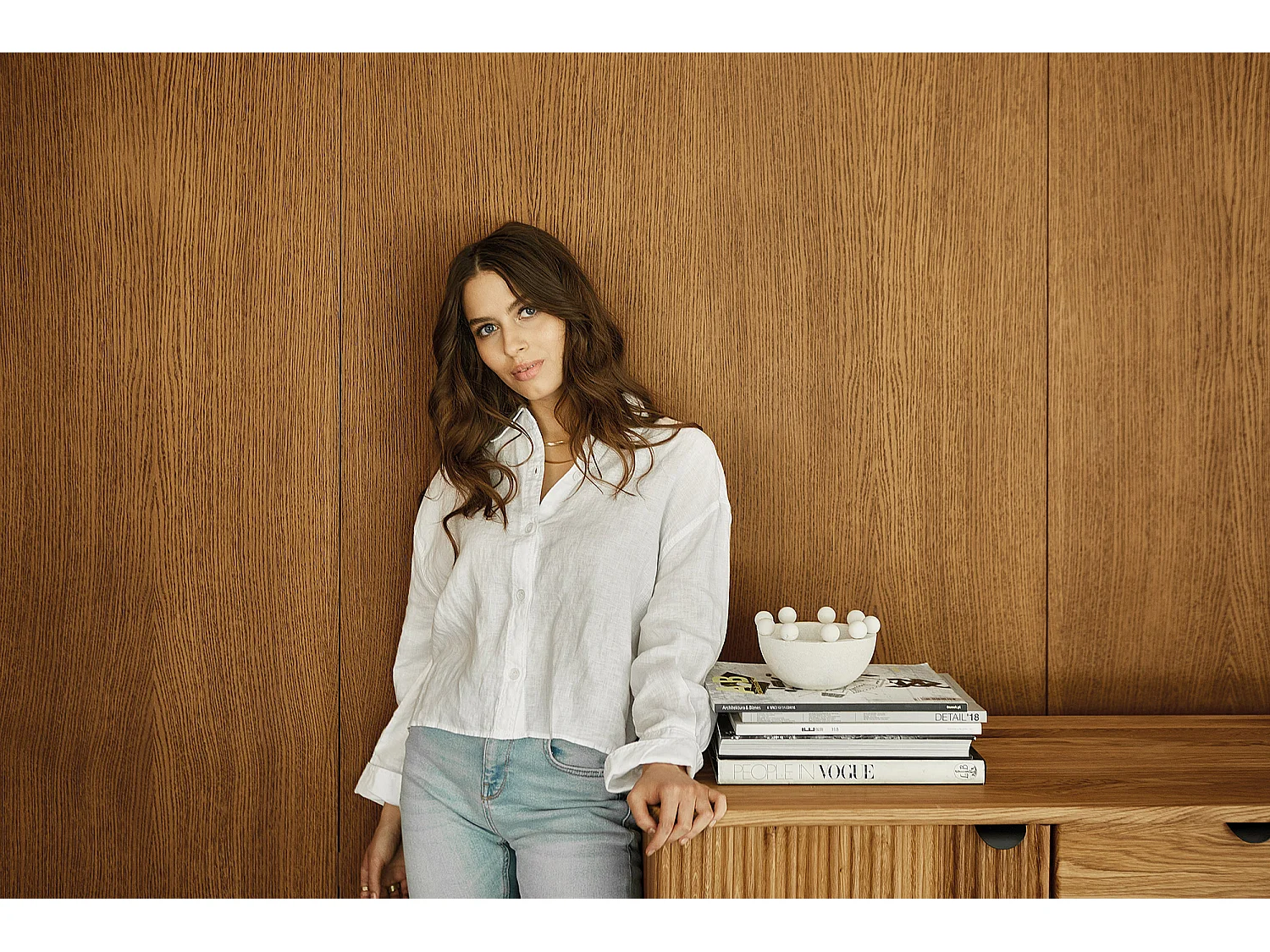 KULA - Kommode 100% aus massivem Holz aus Wildeiche, naturgeölt