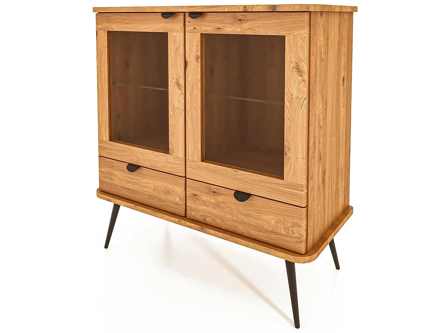 KULA - Kommode 100% aus massivem Holz aus Wildeiche, naturgeölt