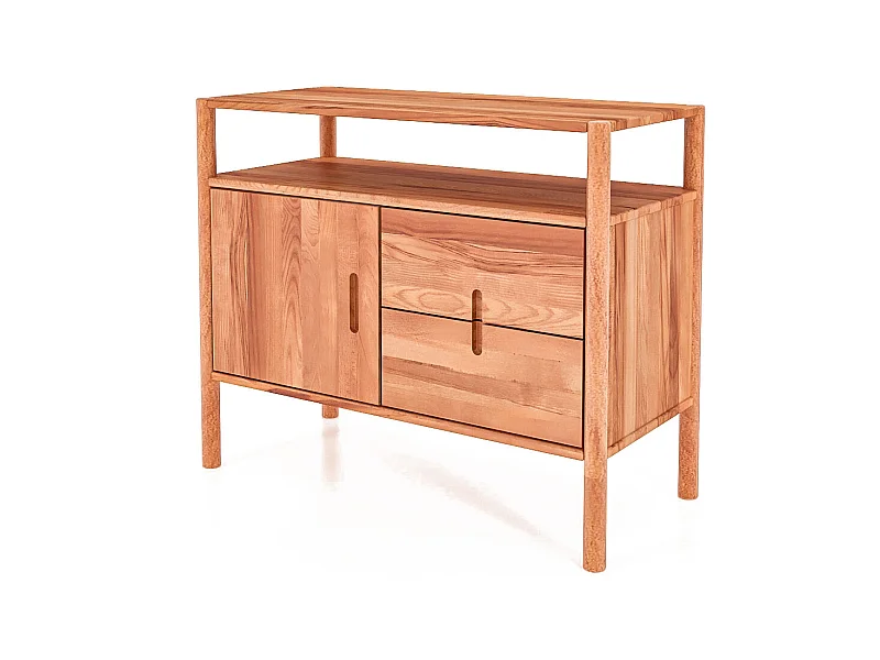 POLA - Kommode 100% aus massivem Holz aus Wildeiche, naturgeölt