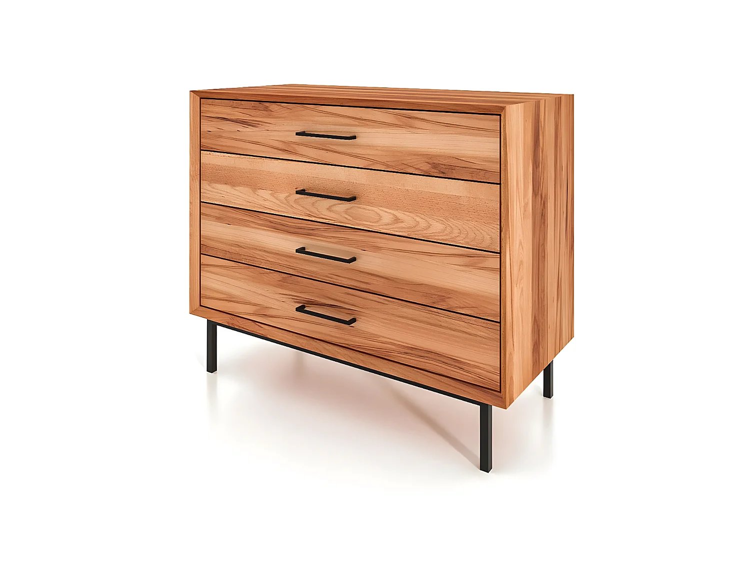 ABIES - Kommode 100% aus massivem Holz aus Kernbuche, naturgeölt