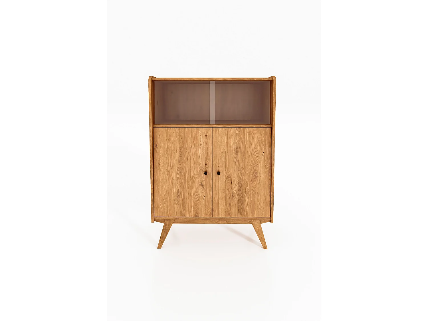 RETRO - Kommode 100% aus massivem Holz aus Wildeiche, naturgeölt