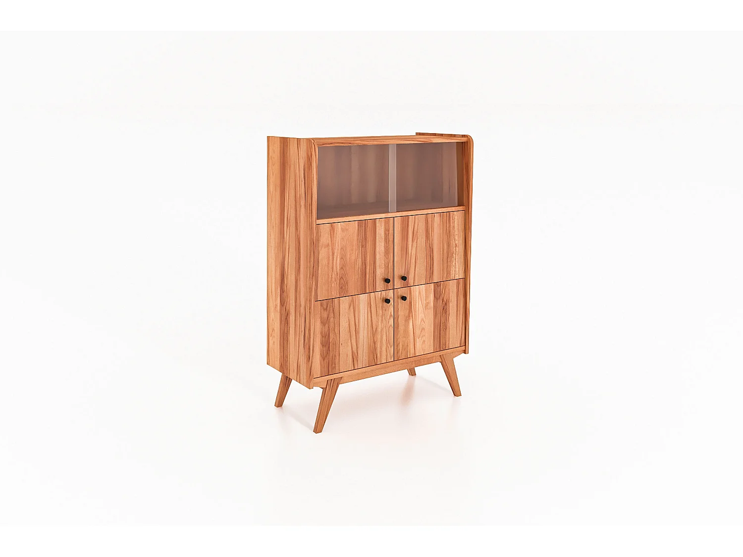 RETRO - Kommode 100% aus massivem Holz aus Kernbuche, naturgeölt