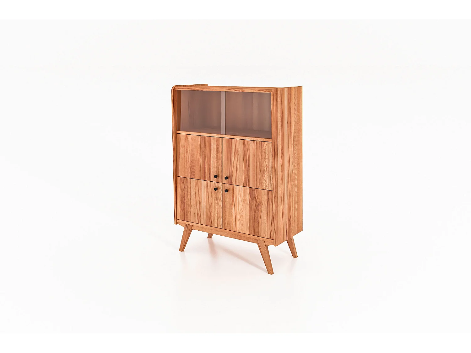 RETRO - Kommode 100% aus massivem Holz aus Kernbuche, naturgeölt