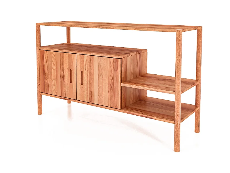 POLA - Regall aus massivem Holz aus Kernbuche, naturgeölt