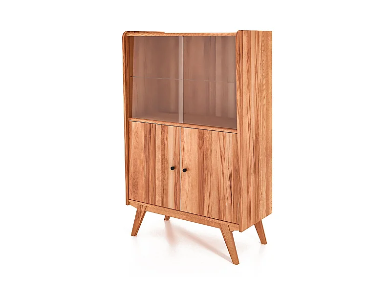 RETRO - Vitrine mit Schiebetür aus Kernbuche, naturgeölt