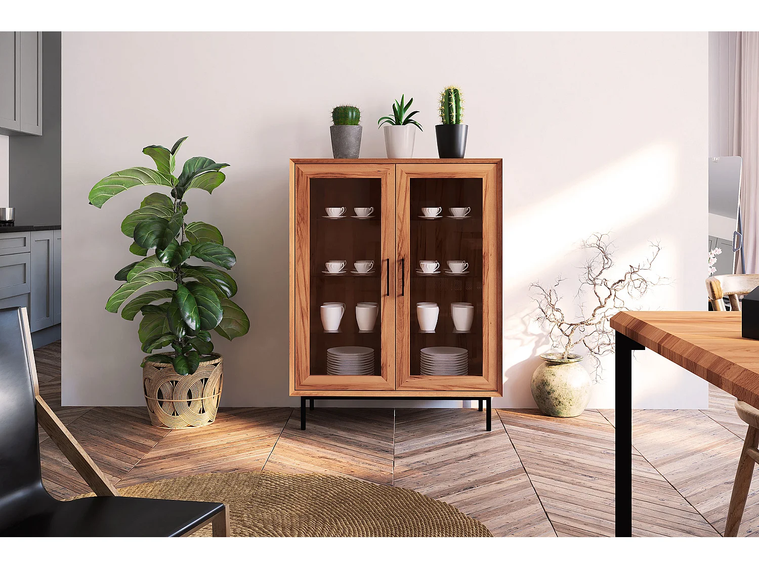 ABIES - Kommode 100% aus massivem Holz aus Kernbuche, naturgeölt