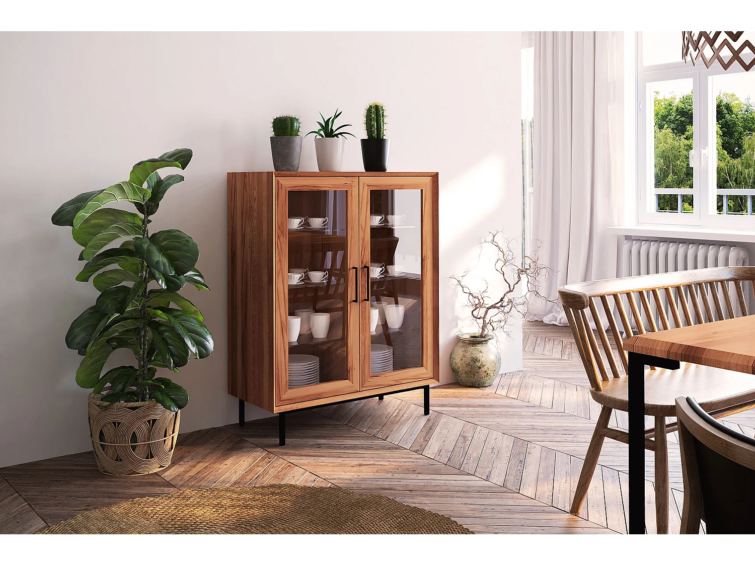 ABIES - Kommode 100% aus massivem Holz aus Kernbuche, naturgeölt