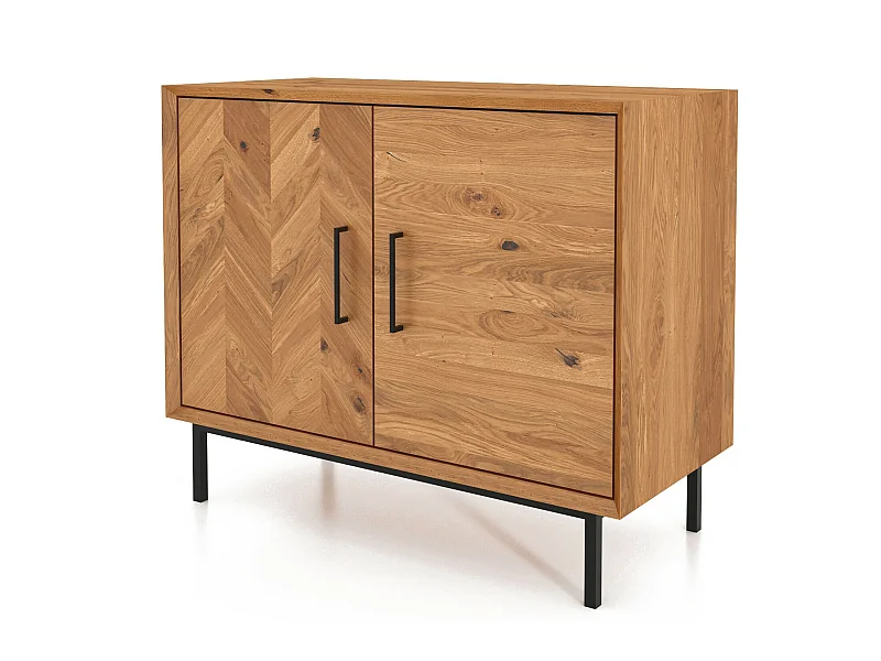 ABIES - Kommode 100% aus massivem Holz aus Wildeiche, naturgeölt