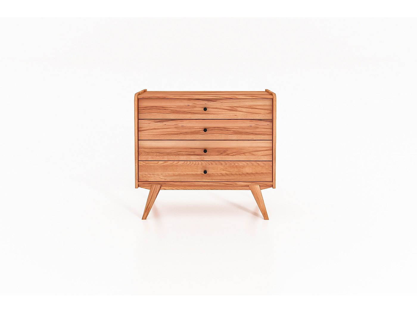 RETRO - Commode 100% en bois massif de cœur de hêtre, finition à l ...