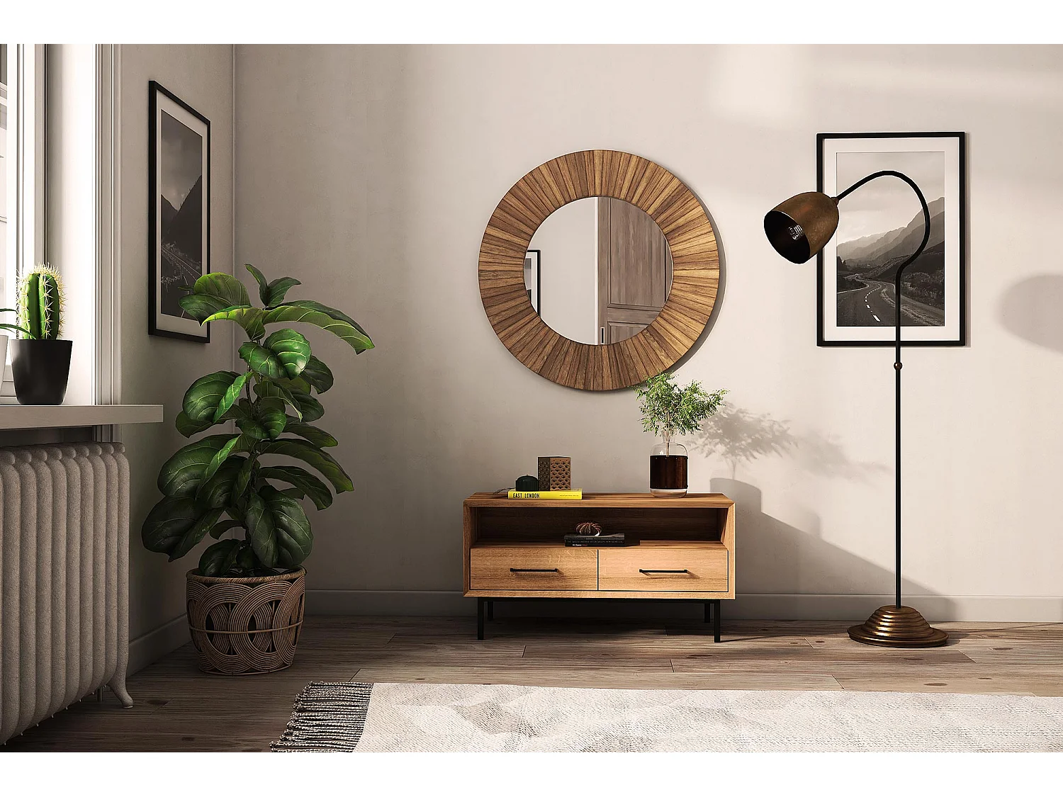 ABIES - TV-Möbel mit Schubladen aus Wildeiche naturgeölt