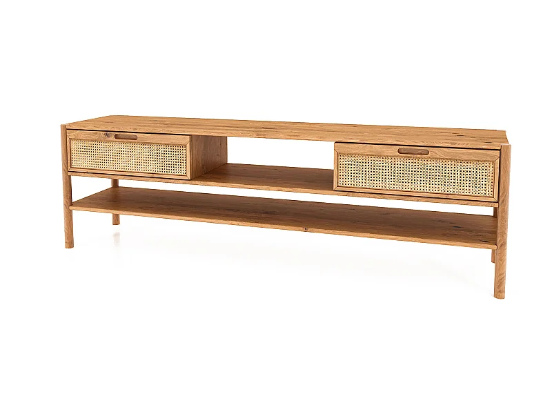 POLA - TV-Möbel mit Schubladen aus Wildeiche naturgeölt