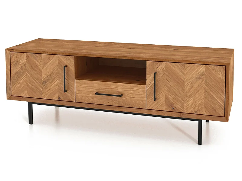 ABIES - TV-Möbel mit Schublade aus Wildeiche naturgeölt