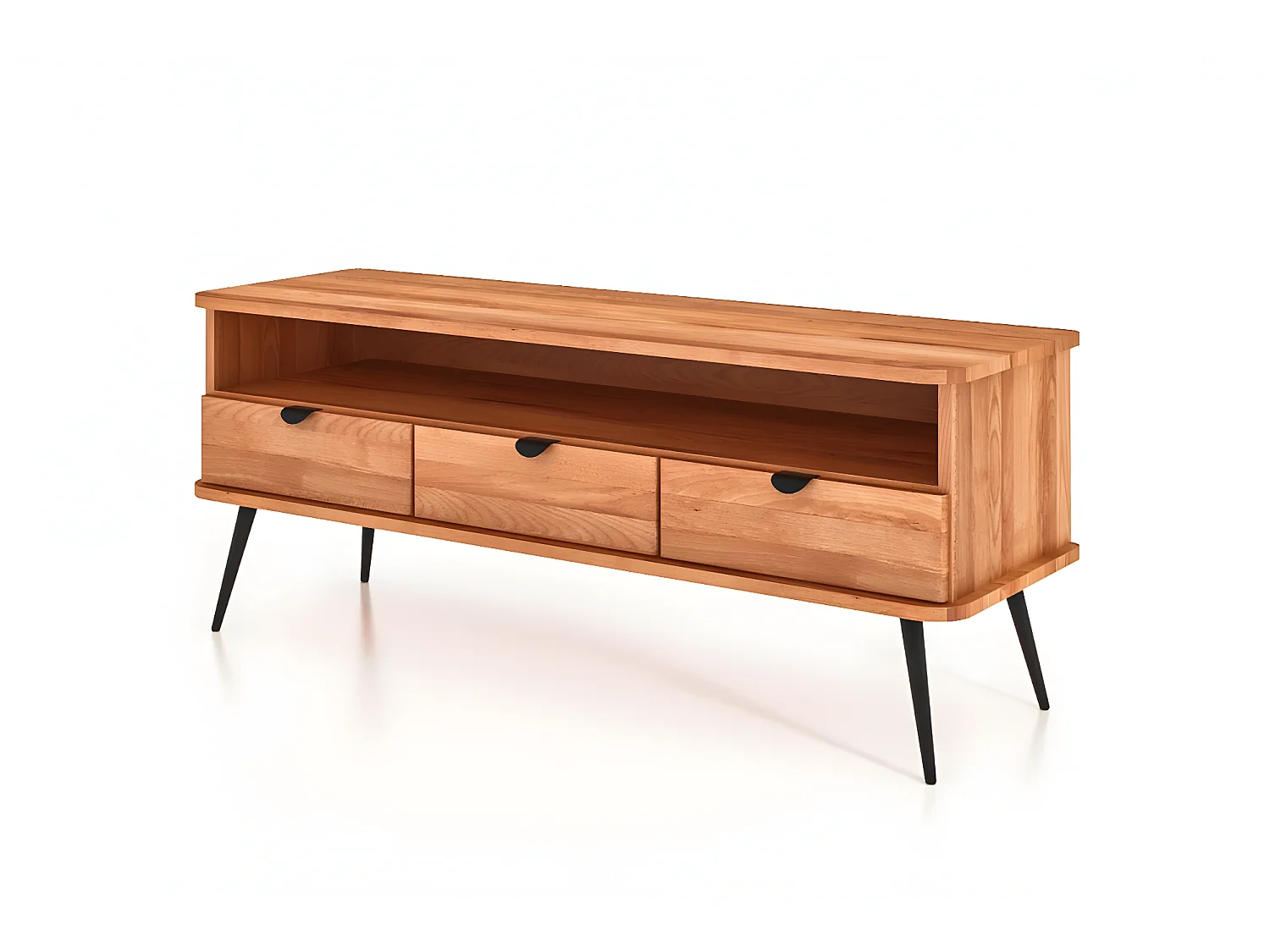KULA - TV-Möbel mit Schublade aus Kernbuche naturgeölt