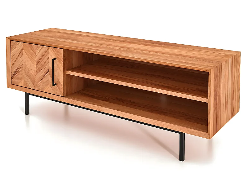 ABIES - TV-Möbel mit Holztüren aus Kernbuche naturgeölt