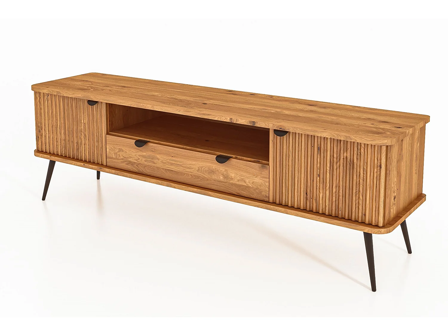 KULA - TV-Möbel mit Schublade aus Wildeiche naturgeölt