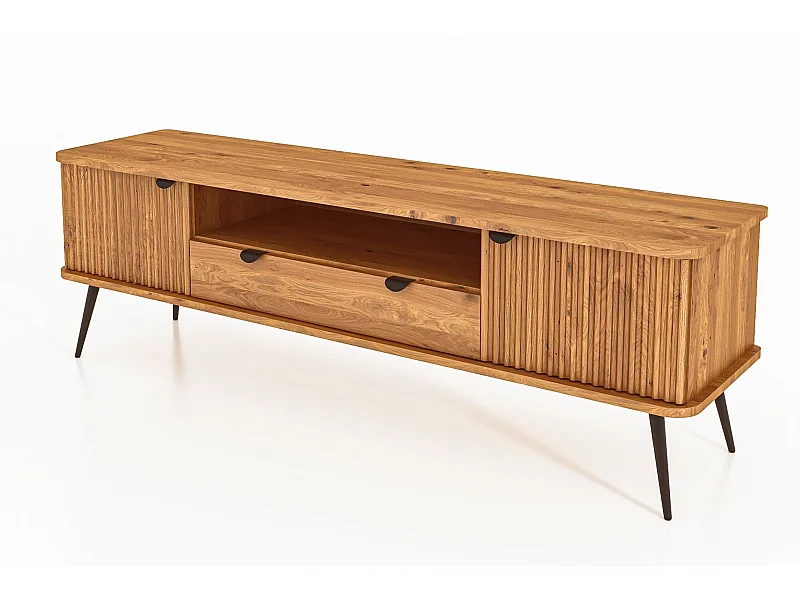 KULA - TV-Möbel mit Schublade aus Wildeiche naturgeölt