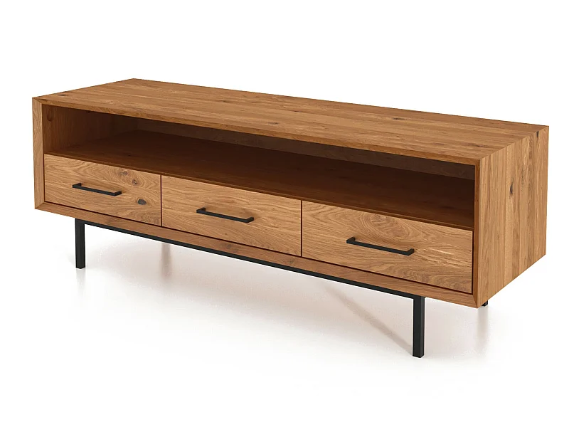ABIES - TV-Möbel mit Schubladen aus Wildeiche naturgeölt