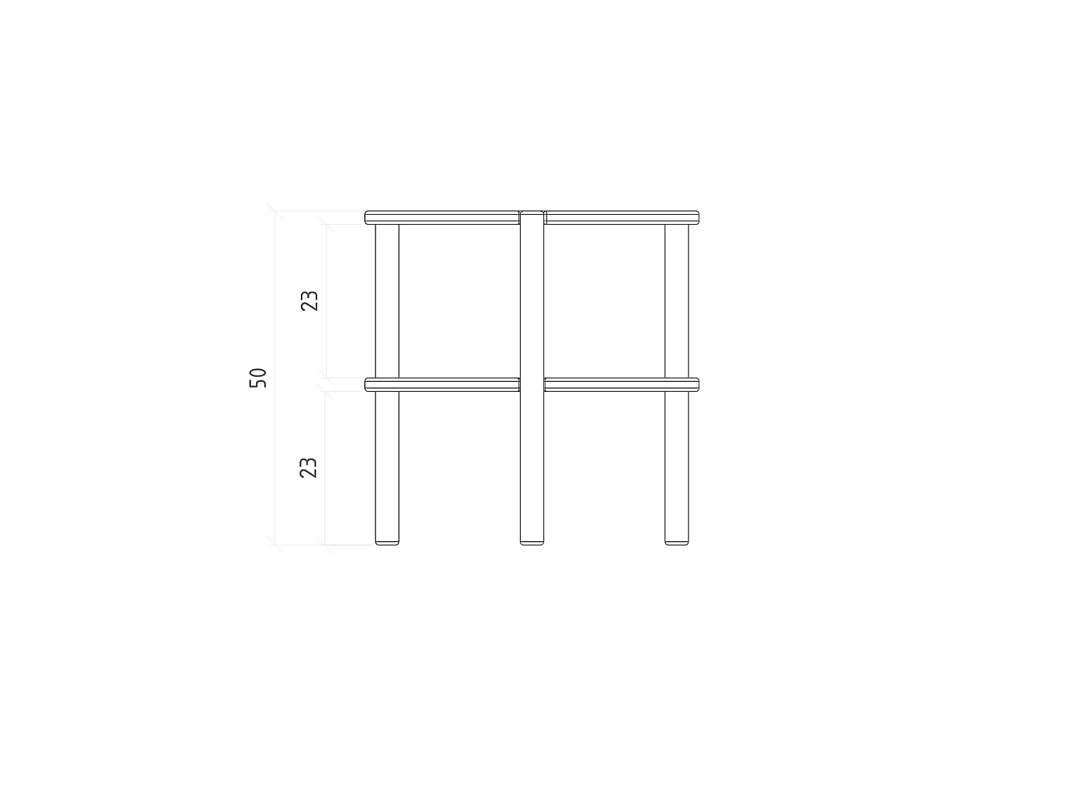 POLA - Hoher Couchtisch mit Rattan aus Kernbuche, naturgeölt Φ70