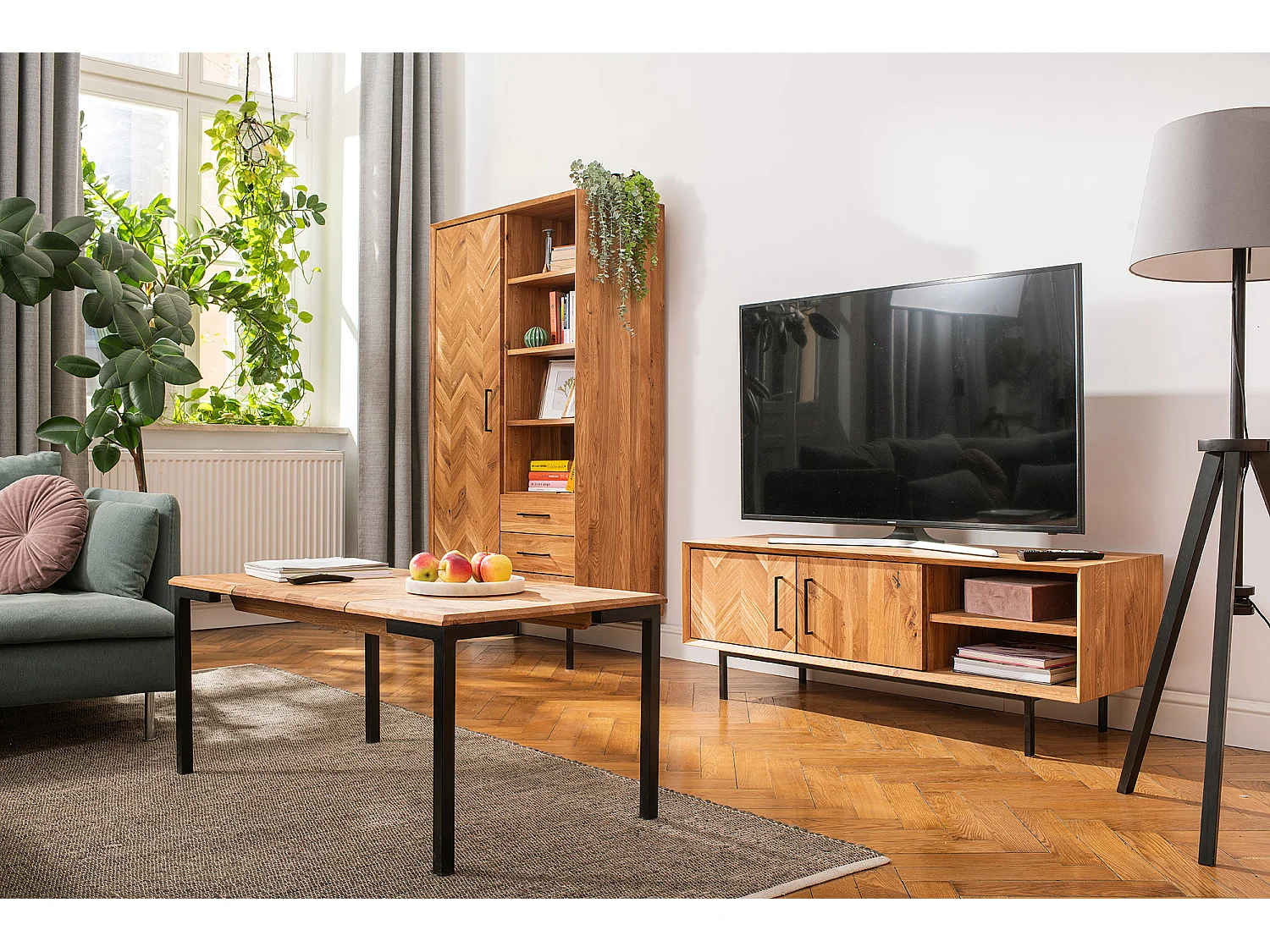 ABIES - Couchtisch aus Wileiche, naturgeölt 60x110