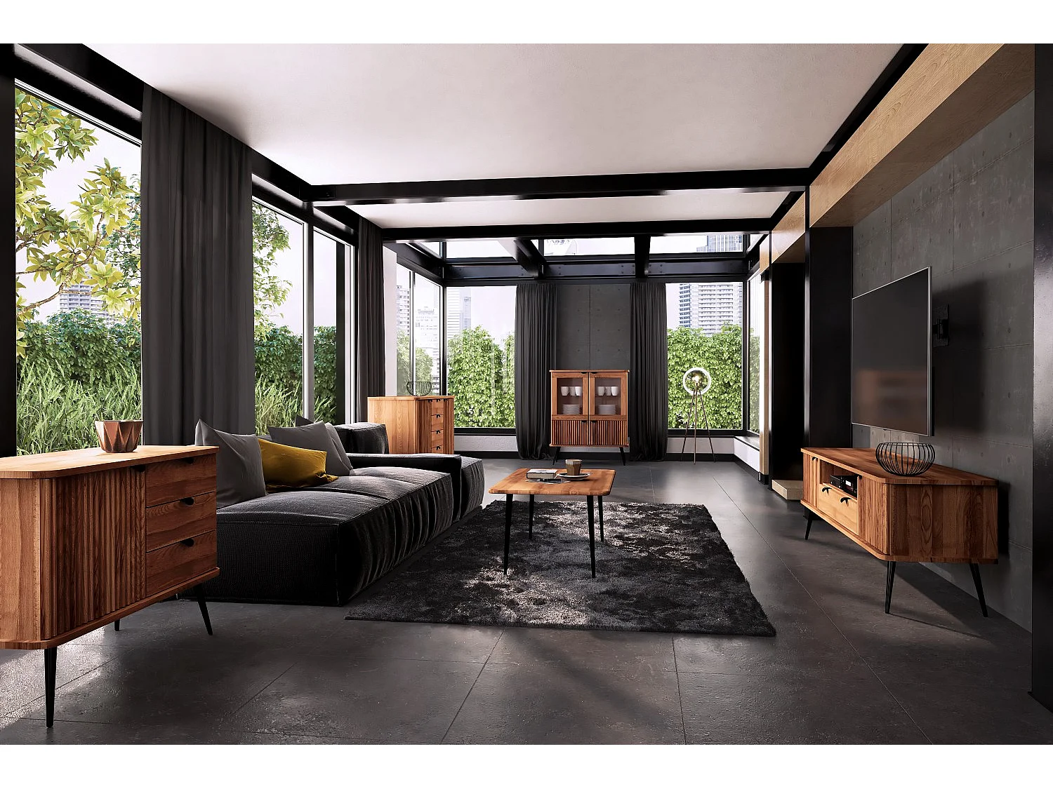 KULA - Couchtisch aus Kernbuche, naturgeölt 60x80