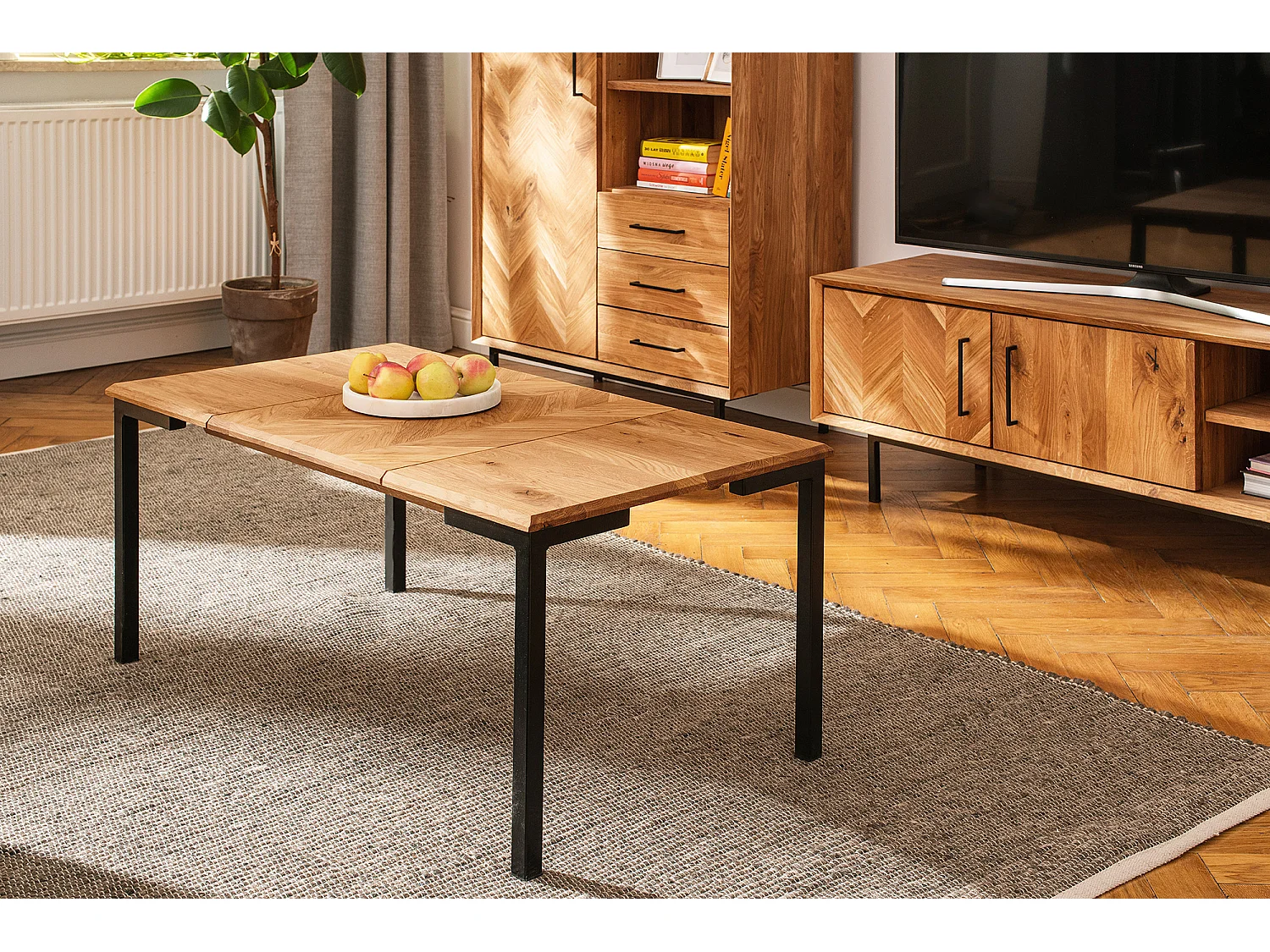 ABIES - Couchtisch aus Wileiche, naturgeölt 80x80