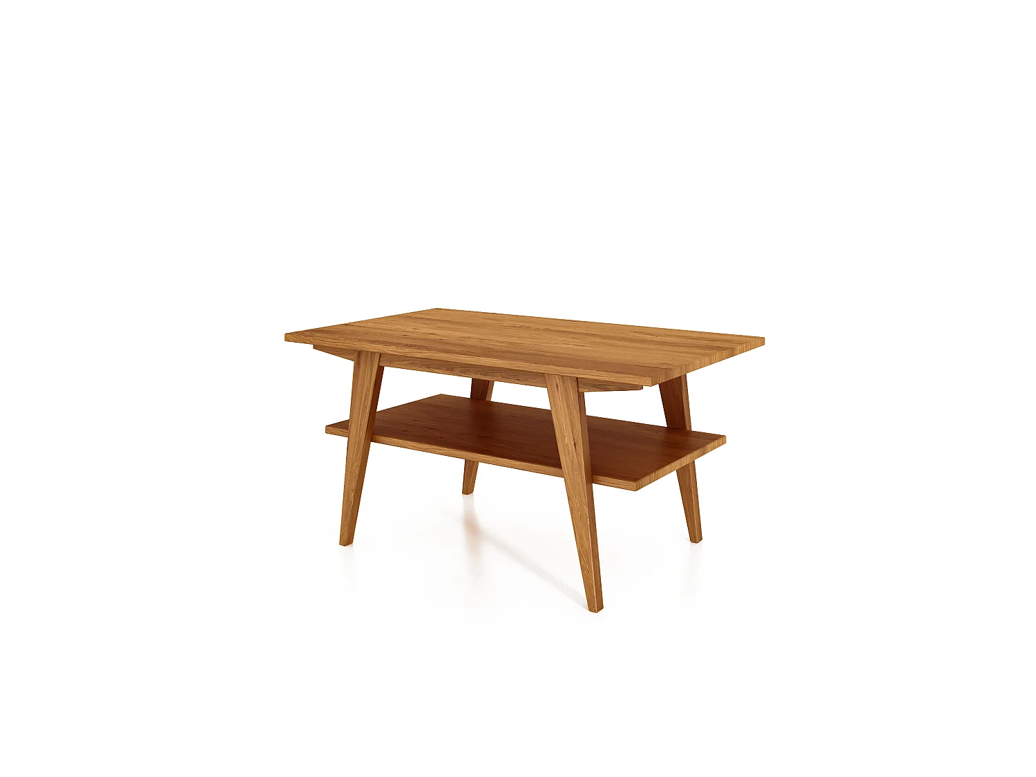 RETRO - Couchtisch aus Wileiche, naturgeölt 80x80