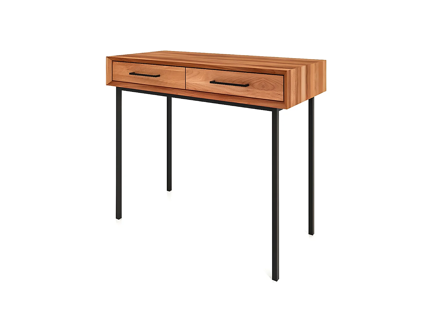 ABIES - Schminktisch mit Schubladen aus Kernbuche, naturgeölt