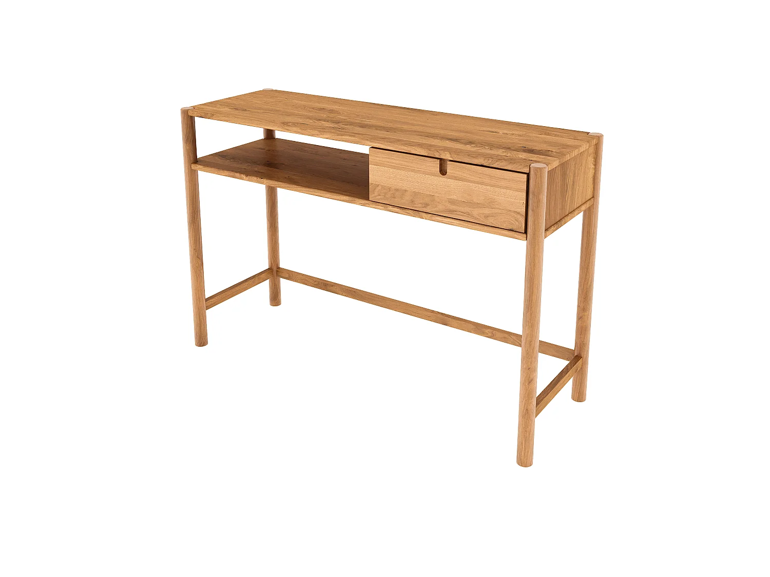 POLA - Schminktisch mit Schublade aus Wildeiche, naturgeölt