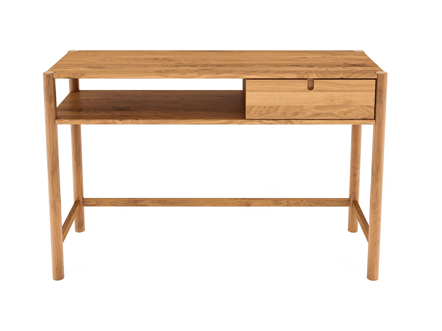 POLA - Schminktisch mit Schublade aus Wildeiche, naturgeölt