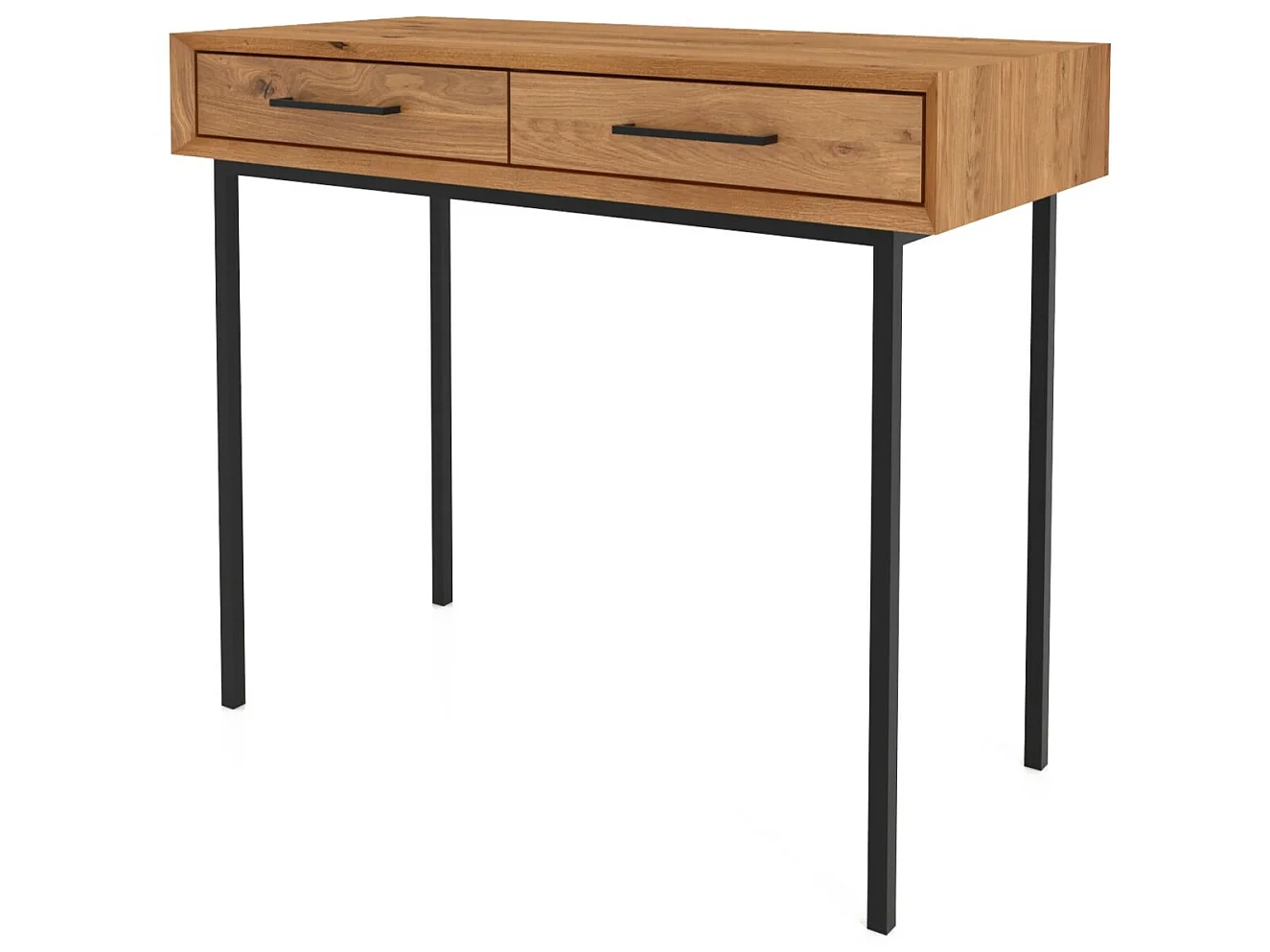 ABIES - Schminktisch mit Schubladen aus Wildeiche, naturgeölt