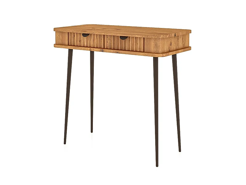 KULA - Schminktisch mit Schubladen aus Wildeiche, naturgeölt