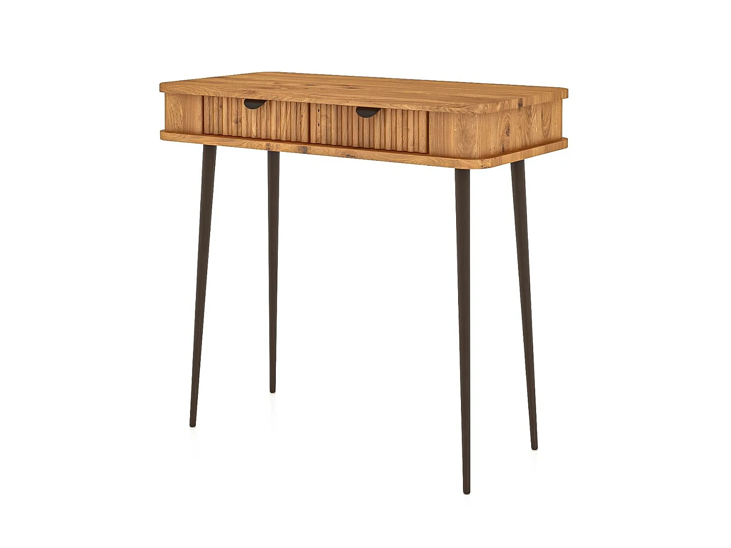 KULA - Schminktisch mit Schubladen aus Wildeiche, naturgeölt